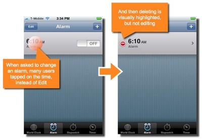 IPhone GUI Missverstaendnisse